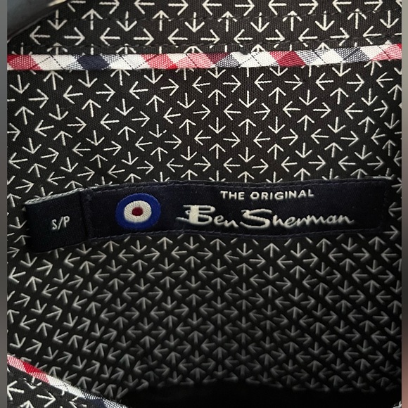 Ben Sherman Black Patterned Dress Shirt - Picture 3 of 5